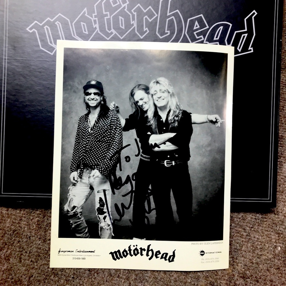 To Jim,  Lemmy Autographed Motörhead Photo